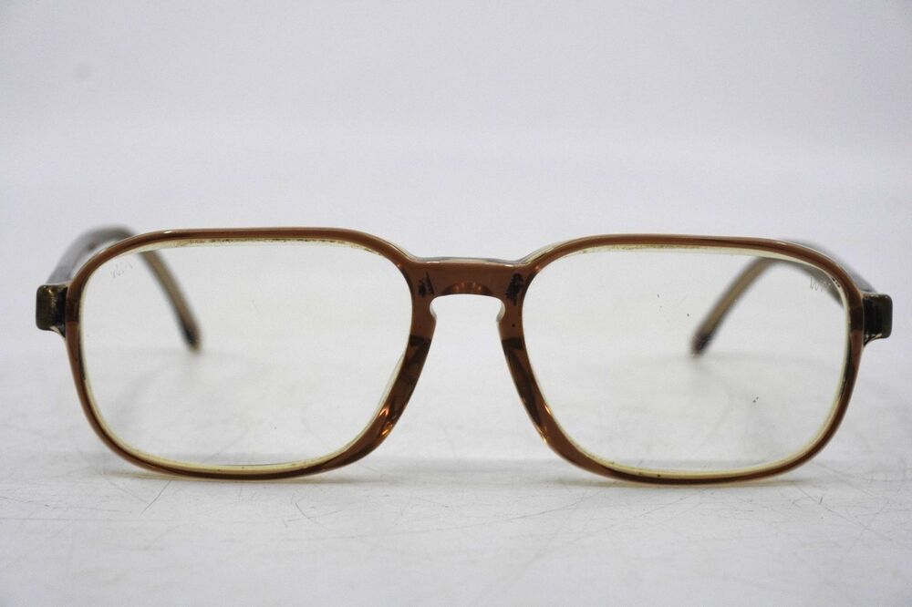 Vintage Titmus Eyeglasses Frames T114 BRN CS63 Transparent Brown USA Made